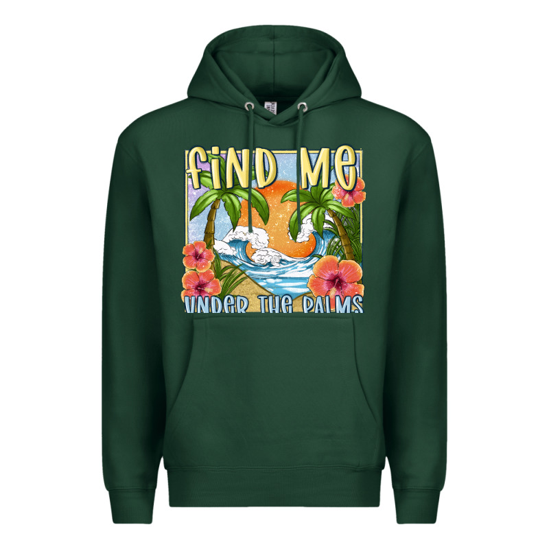 Find Me Under The Palms Premium Hoodie by MaliasSmallBusiness | Teevron