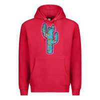 Cardinal Western Turquoise Cactus Premium Hoodie - RanaPortraitStore