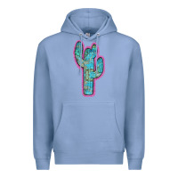 Colony Blue Western Turquoise Cactus Premium Hoodie - RanaPortraitStore