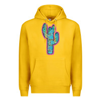 Lemon Western Turquoise Cactus Premium Hoodie - RanaPortraitStore