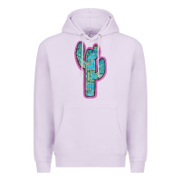 Lilac Western Turquoise Cactus Premium Hoodie - RanaPortraitStore