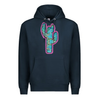 Navy Western Turquoise Cactus Premium Hoodie - RanaPortraitStore