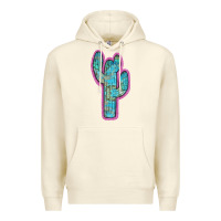 Sandshell Western Turquoise Cactus Premium Hoodie - RanaPortraitStore