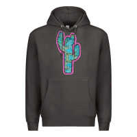 Smoke Western Turquoise Cactus Premium Hoodie - RanaPortraitStore