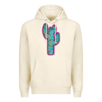 Tofu Western Turquoise Cactus Premium Hoodie - RanaPortraitStore