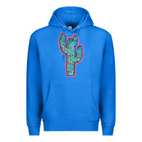 True Royal Western Turquoise Cactus Premium Hoodie - RanaPortraitStore