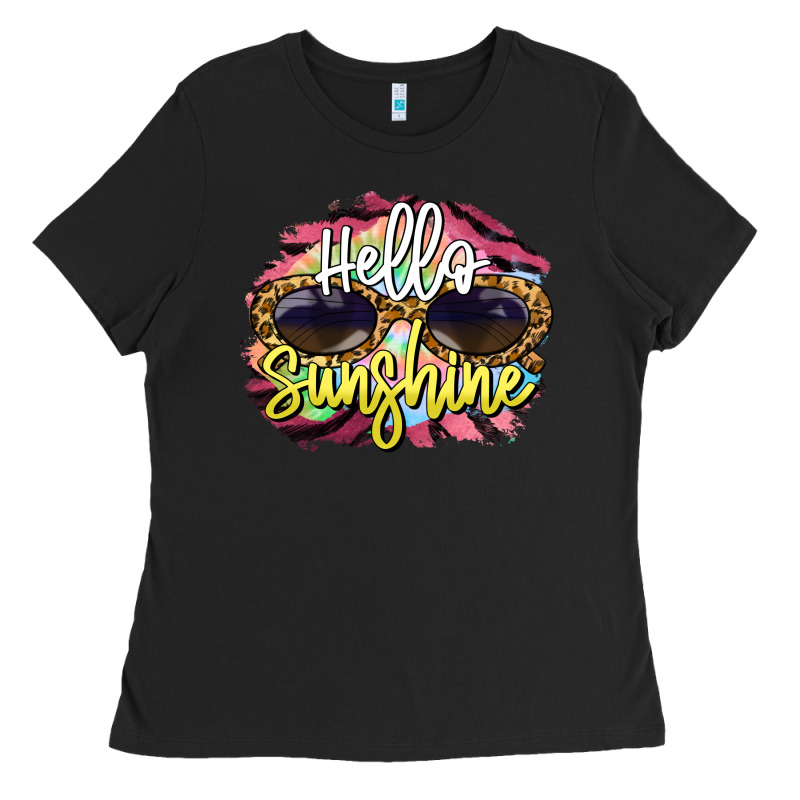 Hello Sunshine Ladies Tee by BarkalooDesign | Teevron
