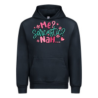 Navy me sarcastic nah... Urban Hoodie - MaliasSmallBusiness