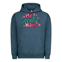 Pigment Midnight Navy me sarcastic nah... Urban Hoodie - MaliasSmallBusiness