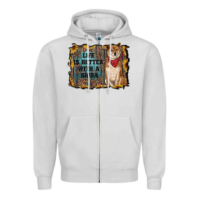 Life Is Better With A Shiba Zipper Hoodie by RanaPortraitStore | Teevron