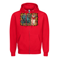 Red life is better with a shiba Zipper Hoodie - RanaPortraitStore