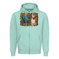 Seafoam life is better with a shiba Zipper Hoodie - RanaPortraitStore