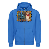 True Royal life is better with a shiba Zipper Hoodie - RanaPortraitStore