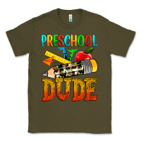 Army Green preschool dude Classic Tee - texasbilliewilder