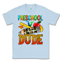 Dusty Blue preschool dude Classic Tee - texasbilliewilder