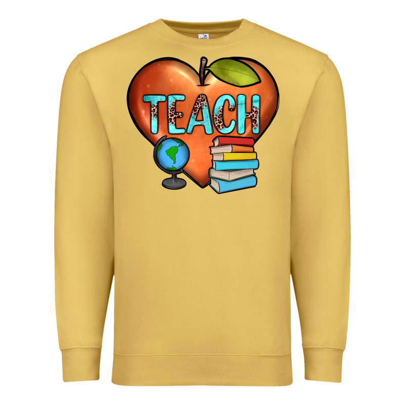 Teach Heart Premium Sweatshirt by JahusDesignShop | Teevron