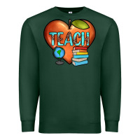 Sports Green teach heart Premium Sweatshirt - JahusDesignShop