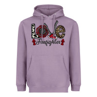 Lavender love firefighter Heavyweight Hoodie - CowhideDigitalArt
