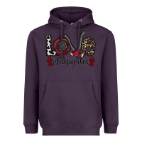 Plum love firefighter Heavyweight Hoodie - CowhideDigitalArt