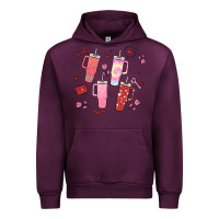 Mauve Wine cup disorder valentine's day Urban Hoodie - MaliasSmallBusiness