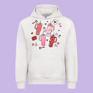 Cup Disorder Valentine's Day Urban Hoodie Designed By Maliassmallbusiness
