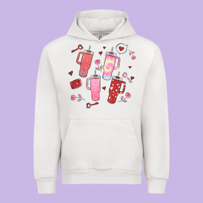 Cup Disorder Valentine's Day Urban Hoodie Designed By Maliassmallbusiness