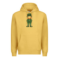 Antique Gold leprechaun boy faceless Premium Hoodie - MaliasSmallBusiness