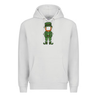 Dove Grey leprechaun boy faceless Premium Hoodie - MaliasSmallBusiness