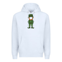 White leprechaun boy faceless Premium Hoodie - MaliasSmallBusiness