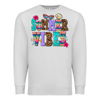 Dove Grey summer vibes Premium Sweatshirt - AdoDesignShop