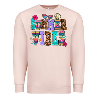 Pale Pink summer vibes Premium Sweatshirt - AdoDesignShop