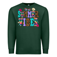 Sports Green summer vibes Premium Sweatshirt - AdoDesignShop
