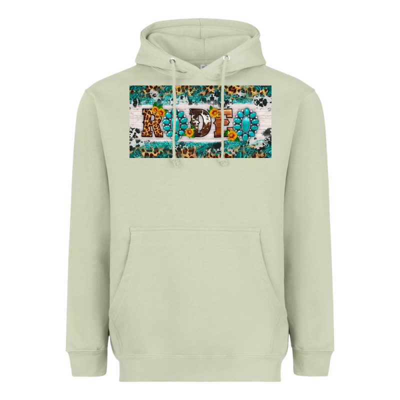 Rodeo License Plate Heavyweight Hoodie by HRA Design Shop | Teevron