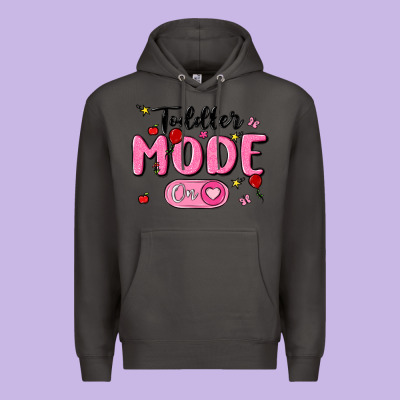 Toddler Mode On Premium Hoodie Designed By Maliassmallbusiness