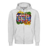 Dove Grey usa Zipper Hoodie - Zillion Design Studio
