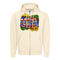 Sandshell usa Zipper Hoodie - Zillion Design Studio