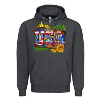 Smoke usa Zipper Hoodie - Zillion Design Studio