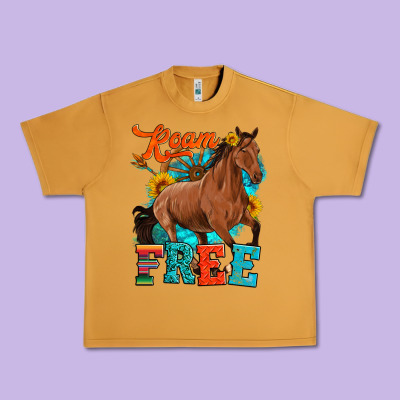 Roam Free Galloping Urban Heavy Tee Designed By Artiststas