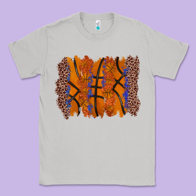 Basketball Brushstroke Classic Tee Designed By Zillion Design Studio