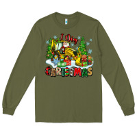 Army Green i dig christmas Long Sleeve Tee - Zillion Design Studio