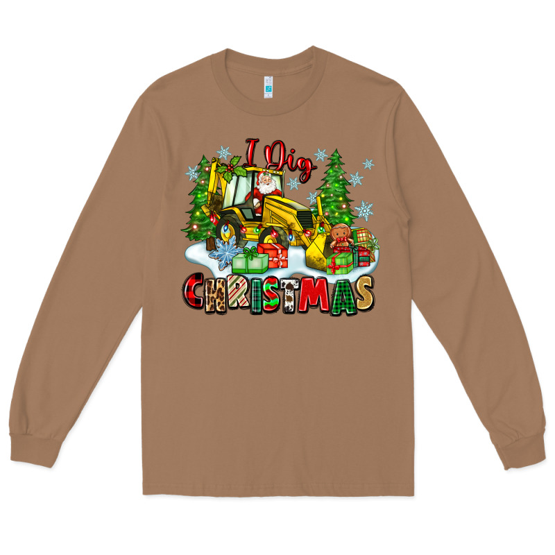 I Dig Christmas Long Sleeve Tee by Zillion Design Studio | Teevron