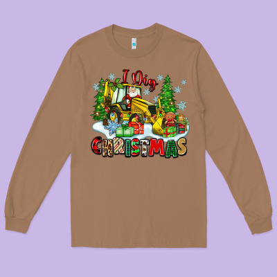 Long Sleeve Tee i dig christmas