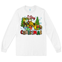 White i dig christmas Long Sleeve Tee - Zillion Design Studio