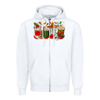 White hispanic heritage month coffee cups Zipper Hoodie - texasbilliewilder