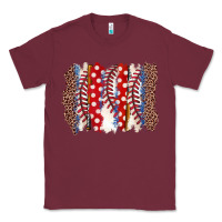 Burgundy baseball brushstroke Classic Tee - Zillion Design Studio