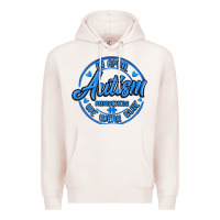 Pale Pink autism awareness Premium Hoodie - MaliasSmallBusiness