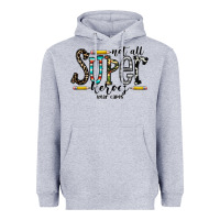 Heather Grey not all super heroes wear capes Heavyweight Hoodie - CowhideDigitalArt
