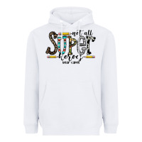 White not all super heroes wear capes Heavyweight Hoodie - CowhideDigitalArt