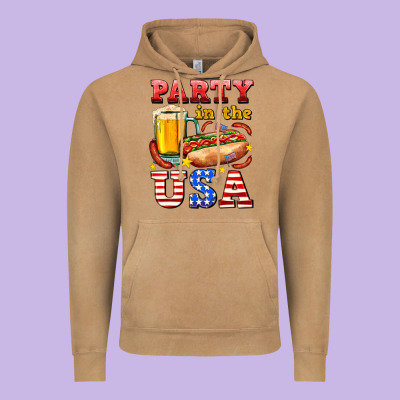Party In The Usa Vintage Hoodie Designed By Adodesignshop