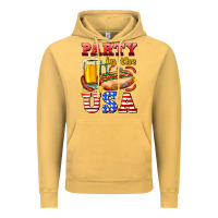 Vintage Mustard party in the usa Vintage Hoodie - AdoDesignShop